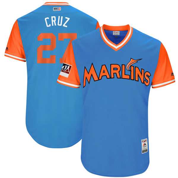 Marlins 27 Giancarlo Stanton Cruz Light Blue 2018 Players Weekend Stitched Jersey Dzhi,We sell and wholesale Marlins 27 Giancarlo Stanton Cruz Light Blue 2018 Players Weekend Stitched Jersey Dzhi on line form chian!